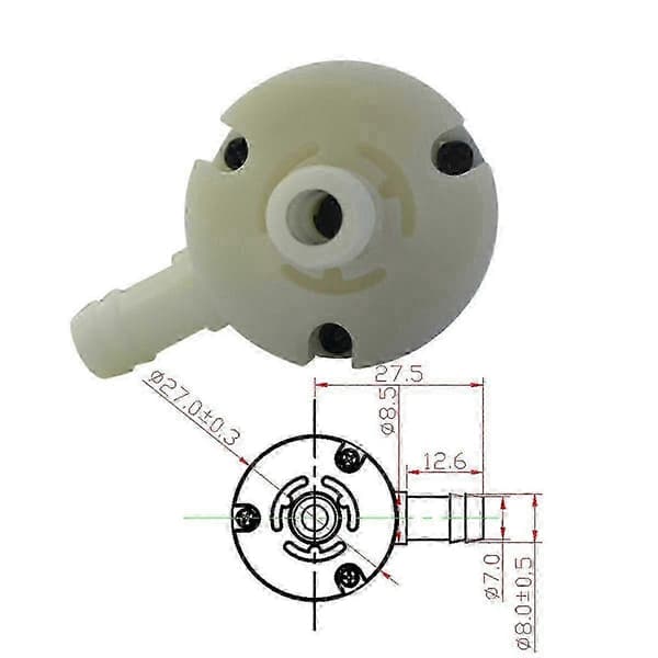 -370B DC Mini Vattenpump 12V Högtryckspump Hushåll Självsugande Högt Flöde Mini Vattenpump Mo