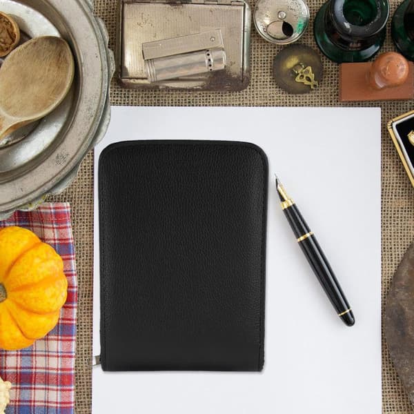 PU Pen Case with Fountain Pen Compartments Elegant Leather for Office, Home Storage for Writers and Artists