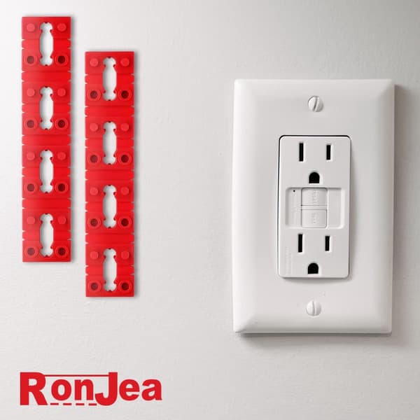 48 Pieces - Outlet Spacers - Switch and Outlet Spacers - Outlet Accessories - Perfect for Securing Loose Outlets - Red
