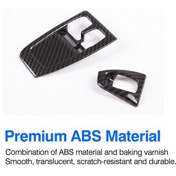 Decorative sticker for Smart 2010-2014 car window grass lift switch, fiber