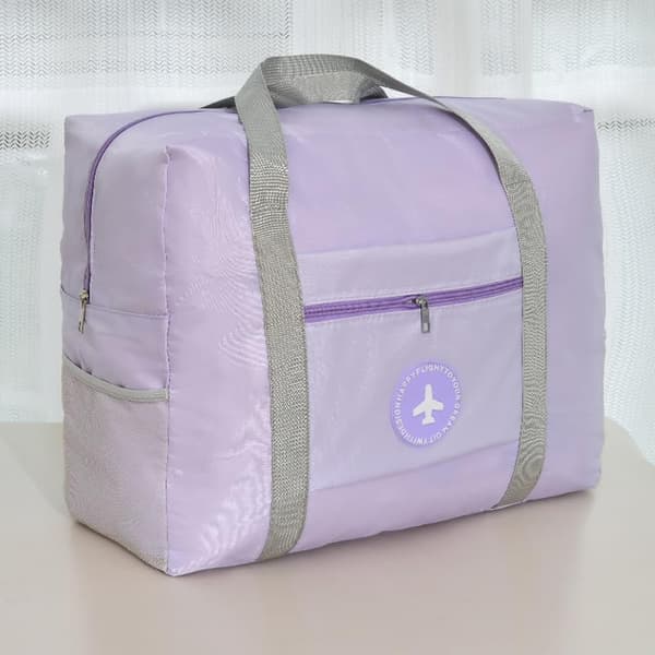 Lättviktsresväska, hopfällbar handbagage weekendväska Lila Purple