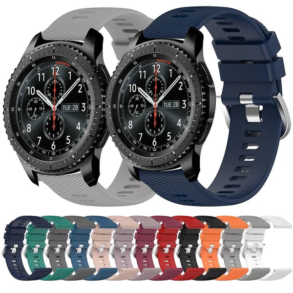 Bedst sælgende blødt silikoneurrem kompatibelt med Samsung Gear S3 Frontier