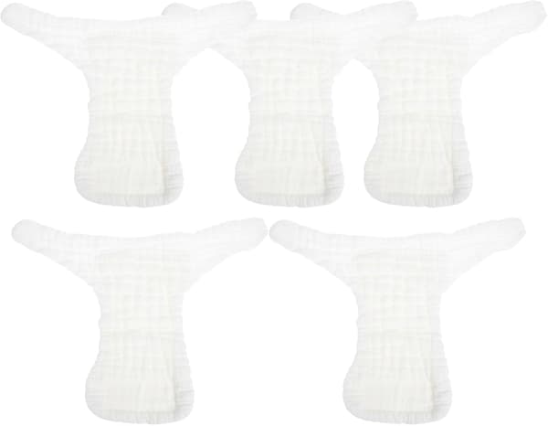 Reusable Cloth Diaper for Newborns, Washable Cotton Diaper Pants