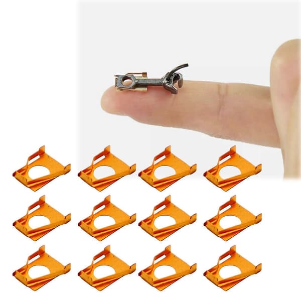 12x Modeljernbanekoblingssæt Modeljernbanedele til 1/87 HO Modeljernbaner DIY
