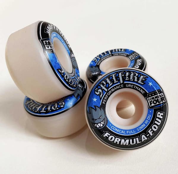 Spitfire Wheels Street Brush Wheels Dance Board Wheels Spitfire 53mm 99DURO Skateboard Wheels 53mm, 99duro