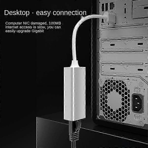 USB till nätverksport Gigabit Ethernet mobiltelefon laptop extern typ-c konvertering