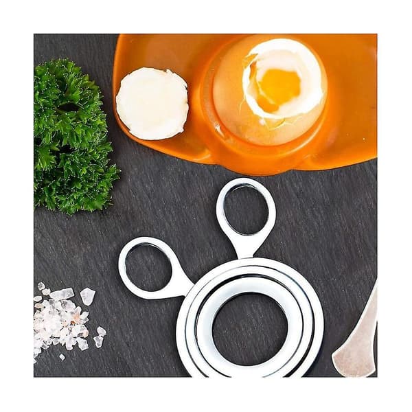Durable and Practical Stainless Steel Egg Topper Cutter