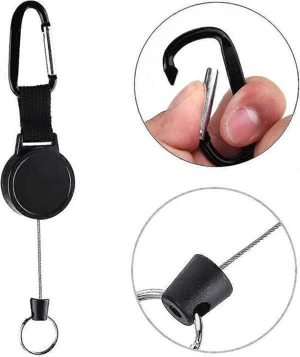 3-pack ID Card Lanyard, Thick Extendable Lanyard, Rolling Key, Key Gift