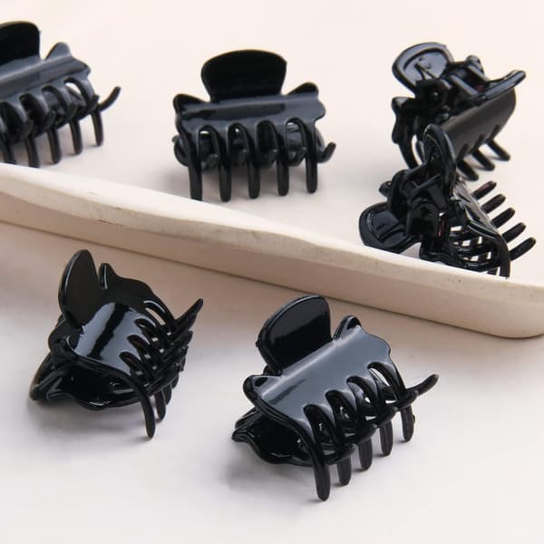 12 stk Små Hårklemmer, Skridsikre Hårnåle, Håraccessories Mini Hårklemmer Sorte Hårklemmer