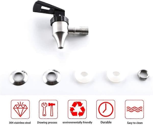 304 Rustfrit Stålhane til Drikkedispenser (FMY)