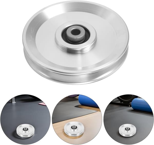 Aluminum Cable Pulley 115mm for Gym Training Equipment Silent Bearing Workout Pulley Replacement
