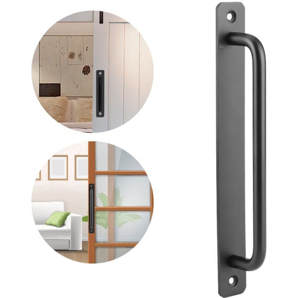 Smooth sliding door handle in aluminum alloy, smooth pull for cabinets, wardrobes, garages, sheds