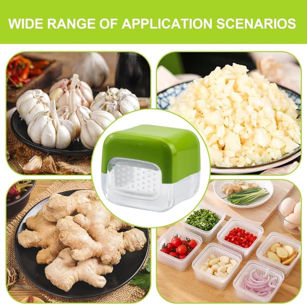 Garlic Press | Stainless Steel Garlic Press - Garlic Press, Hand Press, Kitchen Gadget Grinding Tool for Crushing Garlic