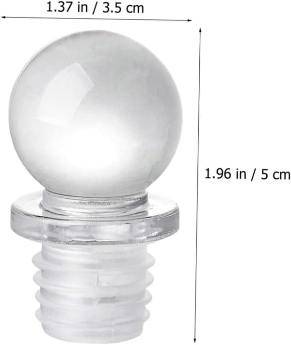 20 elegant glass marbles for decorative apothecary bottle caps