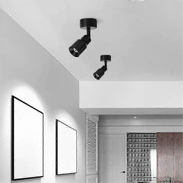 10-60° Adjustable Narrow Beam Zoomable Spotlight 7W 3000K Ceiling Mounted Lamp with Zoom Function