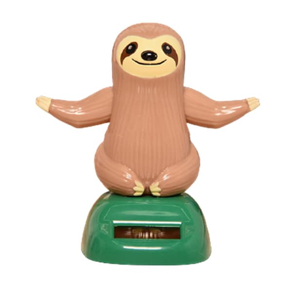 Dovendyr Solar Dancing Leker Dyrefigur Leketøy Bil Kontorpult Dekorasjon Dansende Dyr Bursdagsgave (Beige)