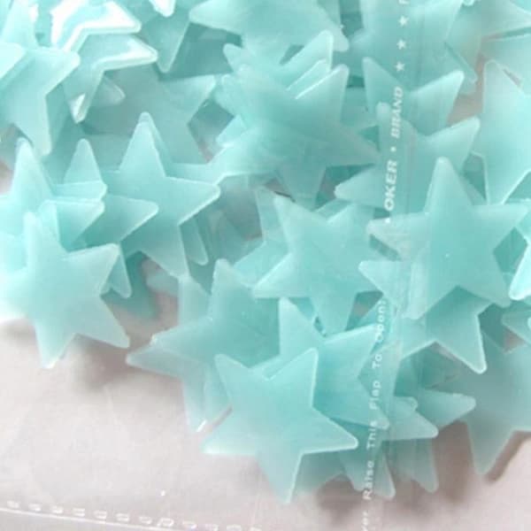 50-pack - Starry Sky - Luminous Wall Decals Stars Yellow