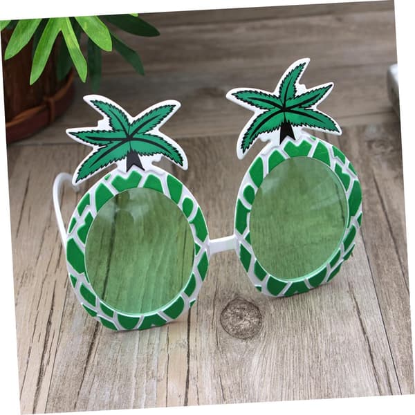 2 st hawaiianska ananasformade solglasögon tropiska luau-festglasögon
