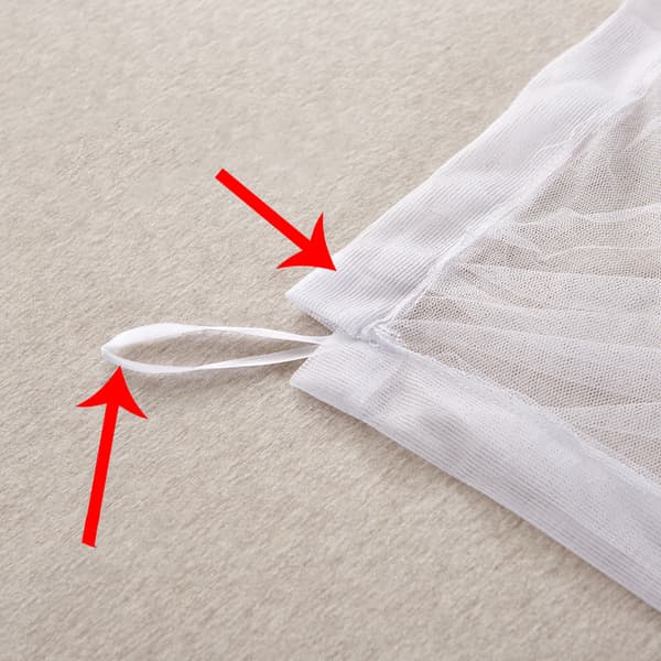 Single bed mosquito net, white, L200 X W150 X H190 cm