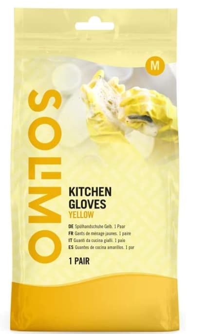 Solimo Kjøkkenhansker Gul/ Medium/ 1 par 0.1