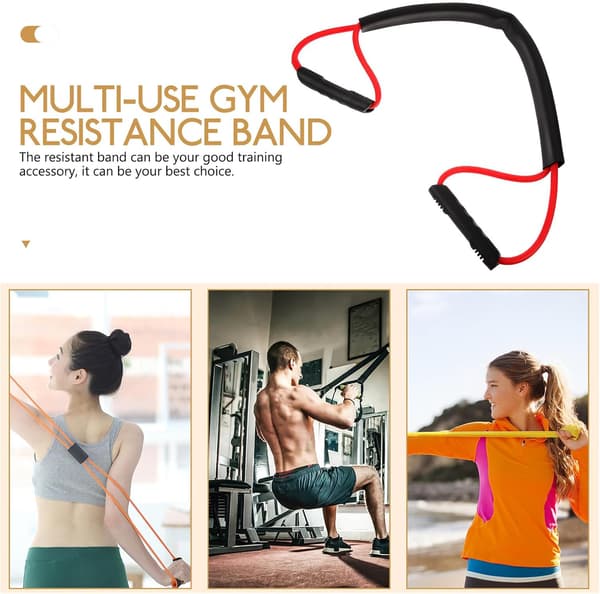 Boxing Elastic Resistance Band 15lb with Fixed Strap, Training Accessory for Kickboxing and Taekwondo