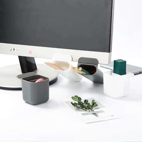 2 kreative DIY skjermpenneholdere skrivebordsorganisering beholder oppbevaring