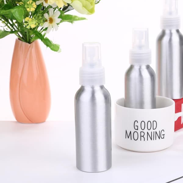 10 st 100 ml aluminium reseparfymsprayflaskor påfyllningsbara bärbara munstycken för utomhusbruk och personlig vård