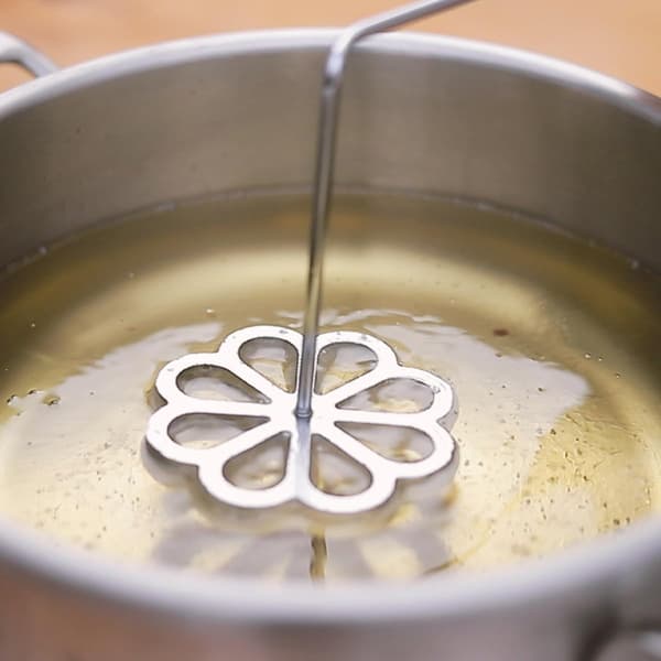 2 st friterad snackform oljedegform robust non-stick aluminiumlegering trä köksredskap