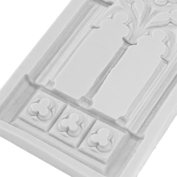 Kirkvindu i europeisk stil Fondantkake Silikonmaterialform