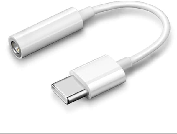 USB C til 3,5 mm lydadapter, Type C til 3,5 mm hodetelefonkontaktadapter