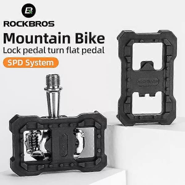 Rockbros Cykellås Vendbare Flade Pedaler Adapter Clipless Platform Til Shimano Spd Speedplay Konverter Cykelpedaler Tilbehør