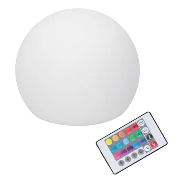 LED Ball Lamp RGBW Globe Lamp Night Light with 16 Colors Dimmable 4 Modes 24 Button Remote Control 12x12cm