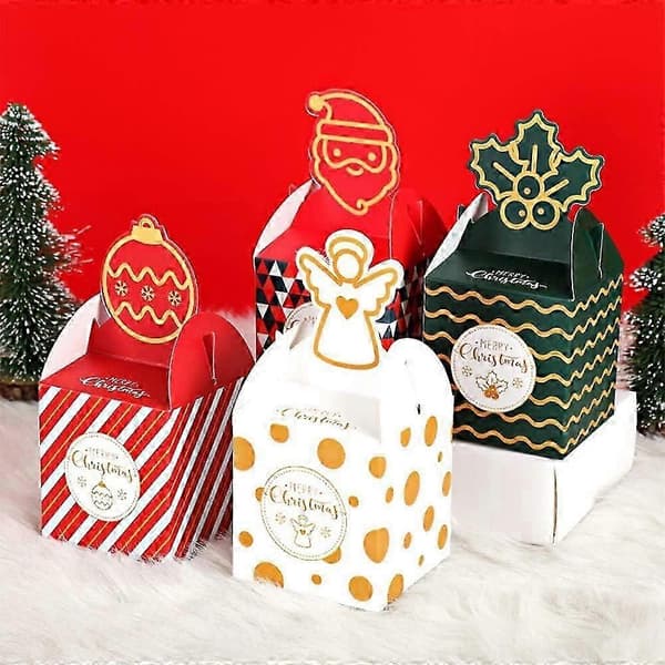 32 stycken julaskar julklappsaskar kakaskar för julklappar juldekoration julgran