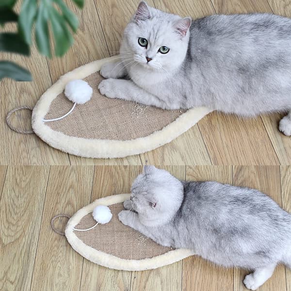 Cat Scratch Mat, Durable Sisal Mat, Scratching Furniture, Cat Wall, Natural Sisal Mat, Horizontal Cat Floor Scraper