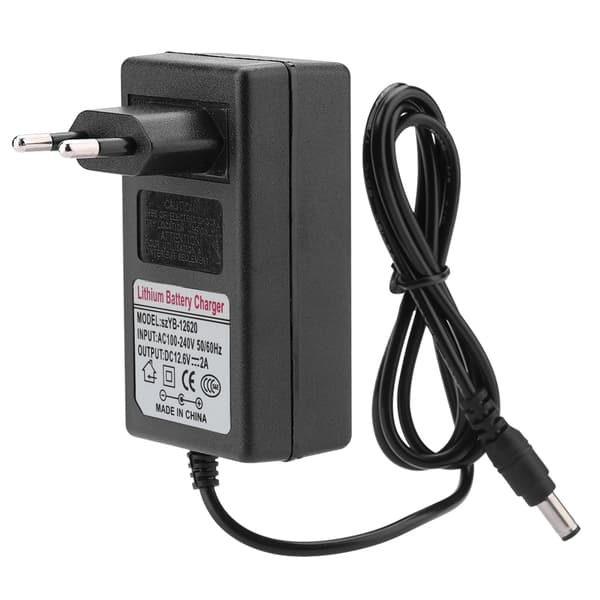 12,6V 2A DC-strømadapterlader for litiumionbatteri 100-240V EU-plugg (f2)