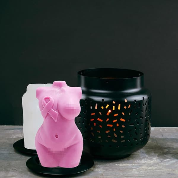 3D Kroppsform Støpeform - Silikonlysformer, Kvinne Kroppsform | Menneskelig Figur Bakeform, 3D Skulpturdesign