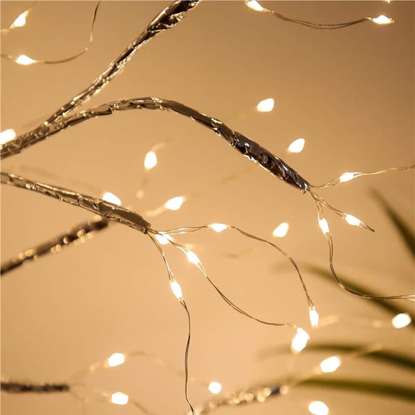 Bonsai bordlampe 108 LED miniature juletræslys batteri/USB-drift KLB