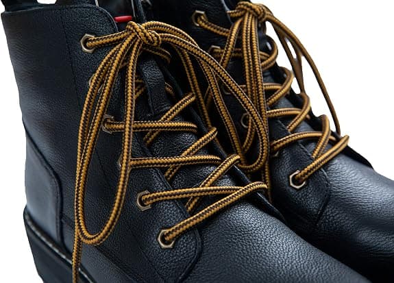 Round Boot Laces [2 Pairs] Strong and Durable Boot Laces, Diameter: 3/16” Work Boots and Hiking Shoes