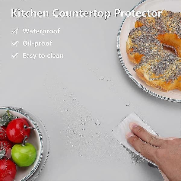 Silicone Mats for Kitchen Counter, Large Silicone Countertop Protector, Non-Slip Heat Resistant Desk Pad