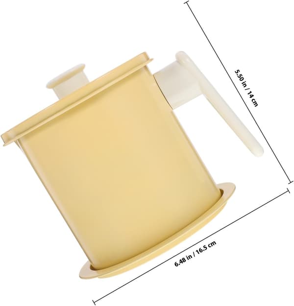 Oil Strainer Storage Jar and Meat Fat Separation 1.4L Large Capacity