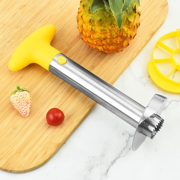 Pineapple Peeler and Corer Cutter in Stainless Steel Easy Kitchen Fruit Tool