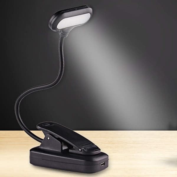 Reading Lamps Book Lamps Small LED Eye-Friendly Night Light Clip On Bed Battery/USB Powered ABS