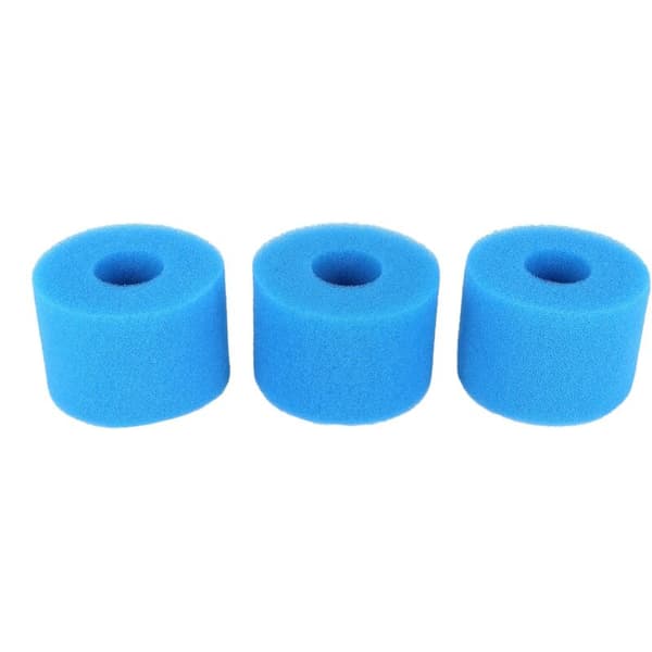 3 pcs Reusable/Washable Foam Filter Cartridges Type S1 for Pure Spa
