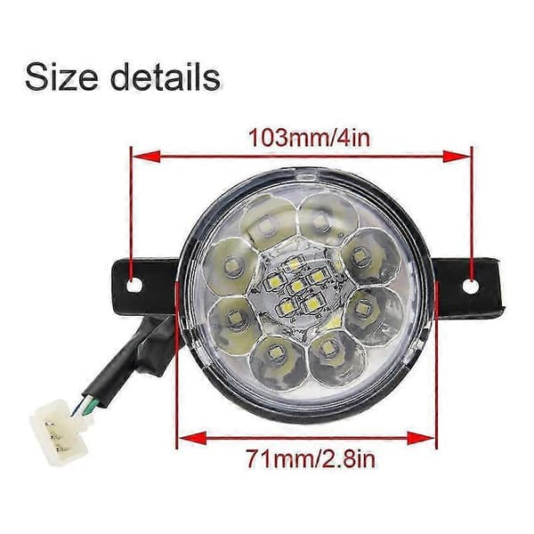 2 stk 12V LED ATV frontlykter 125cc 150cc 250cc 300cc frontlykt for Jcl Baja Kazuma Roketa
