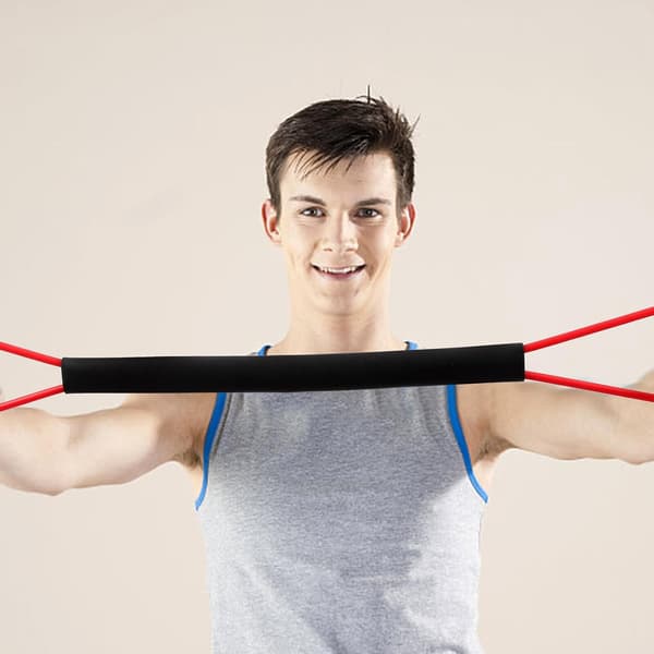 Boxing Elastic Resistance Band 15lb with Fixed Strap, Training Accessory for Kickboxing and Taekwondo