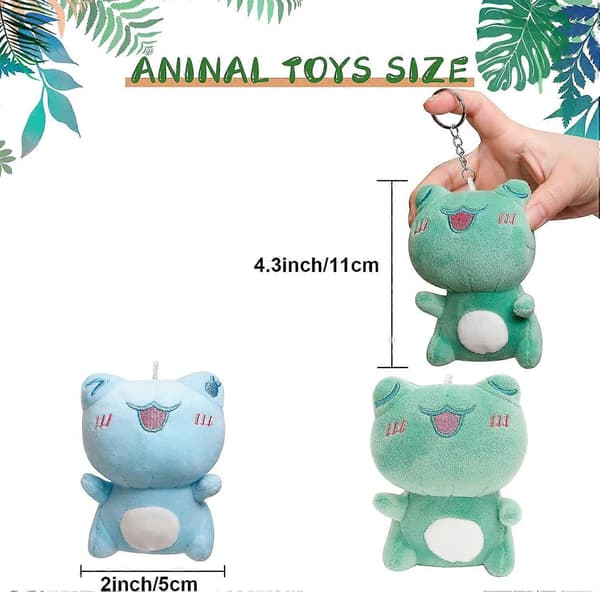 2-PACK Small Stuffed Animals 11 cm Frog Plush Toy