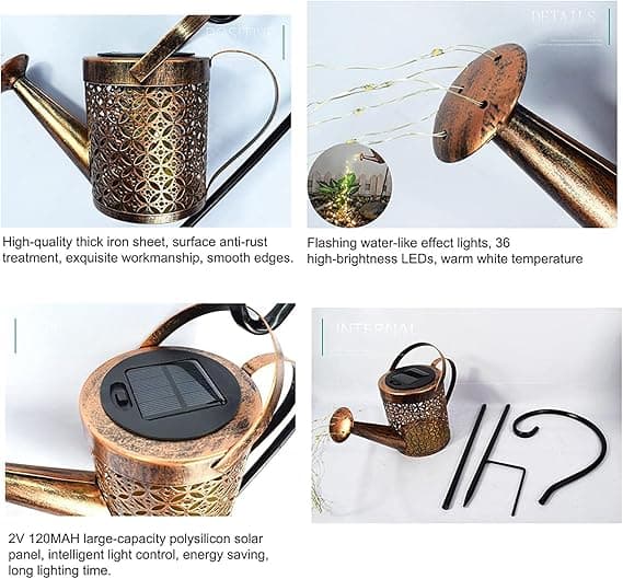 Hagelampor, stjerneregn hagekunstlamper, dekorative