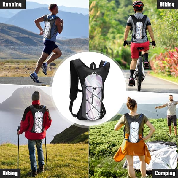 Lightweight Hiking Backpack with Water Bladder, Suitable for Outdoor Cycling, Marathon, Running, Skiing, Camping, Mountaineering