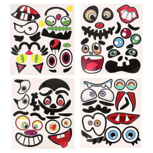 8 st Halloween Pumpkin Decorations Stickers Halloween Party Decorations