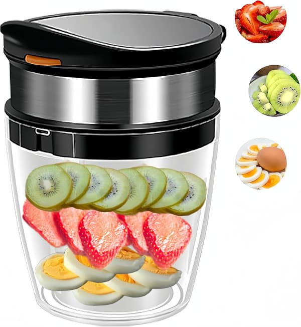 Strawberry, Egg, Fruit, Cup Banana Slicer Stainless Steel Strawberry Slicer, Fruit Cutting Quickly Makes Fruit Vegetable Salad
